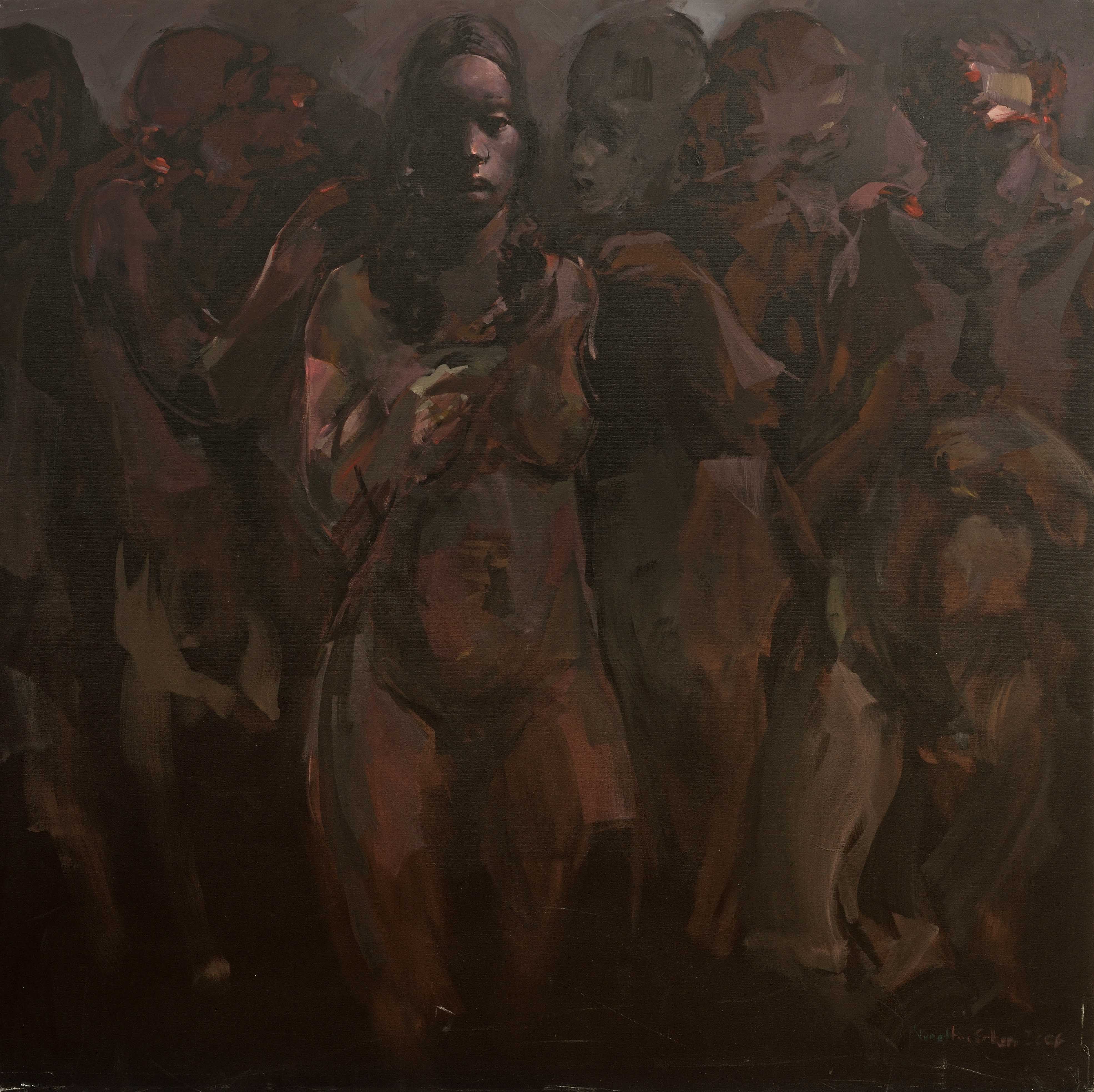 İsimsiz- Untitled, 2006,Tuval üzerine akrilik- Acrylic on canvas, 150x150 cm